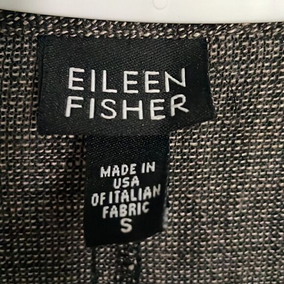 Eileen Fisher Fringed Linen Blend Jacket - Picture 3 of 5
